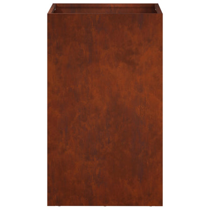 Vaso da giardino Ruggine 30 x 30 x 50 cm Acciaio Corten | homemem39