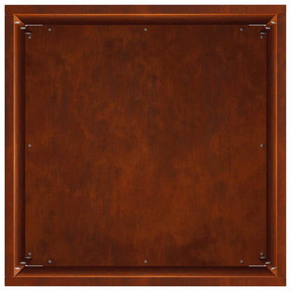Vaso da giardino 2 pz Ruggine 30 x 30 x 50 cm Acciaio Corten
