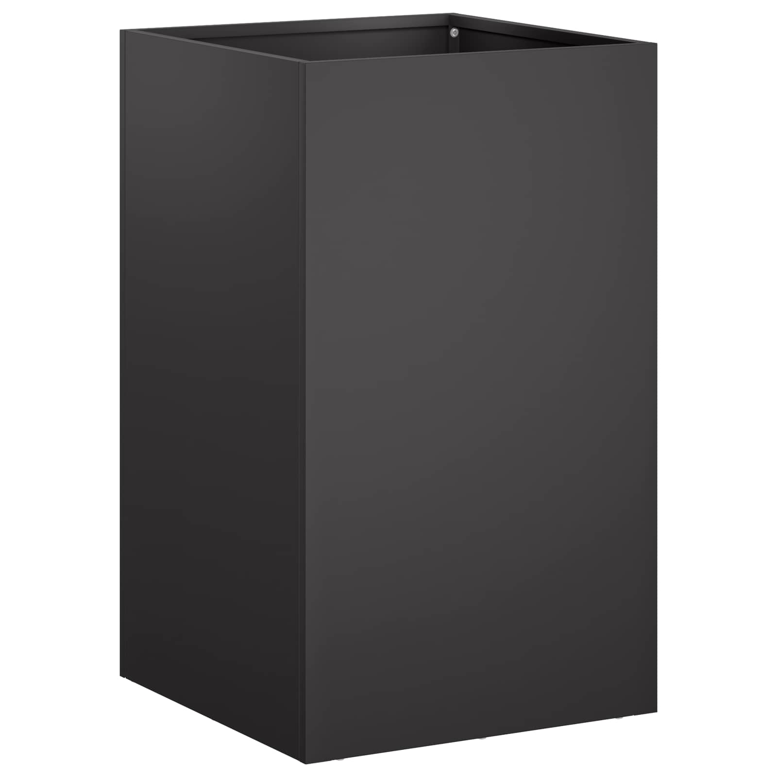 Vaso da giardino Nero 40 x 40 x 50 cm Acciaio laminato a freddo | homemem39