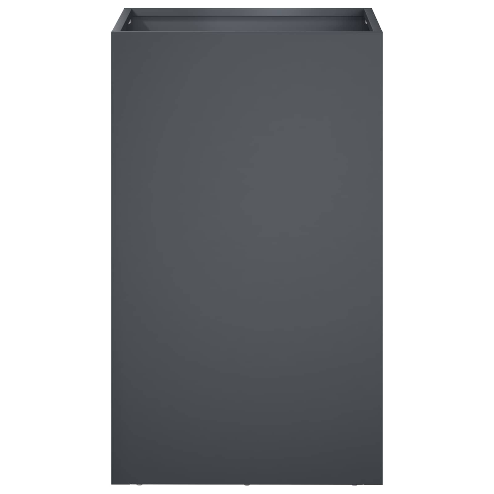 Vaso da giardino 2 pz Antracite 40 x 40 x 50 cm | homemem39