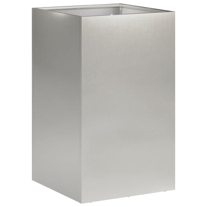 Vaso da giardino Argento 40 x 40 x 50 cm Acciaio Inox