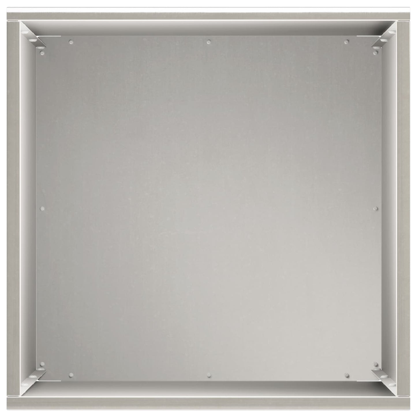 Vaso da giardino Argento 40 x 40 x 50 cm Acciaio Inox | homemem39