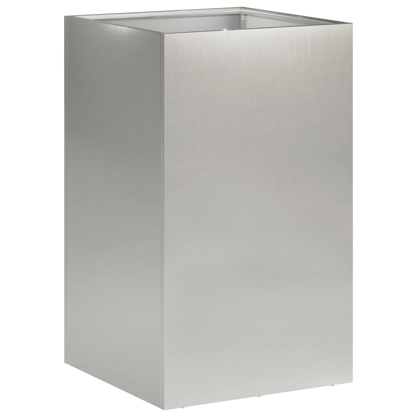 Vaso da giardino 2 pz Argento 40 x 40 x 50 cm Acciaio Inox | homemem39