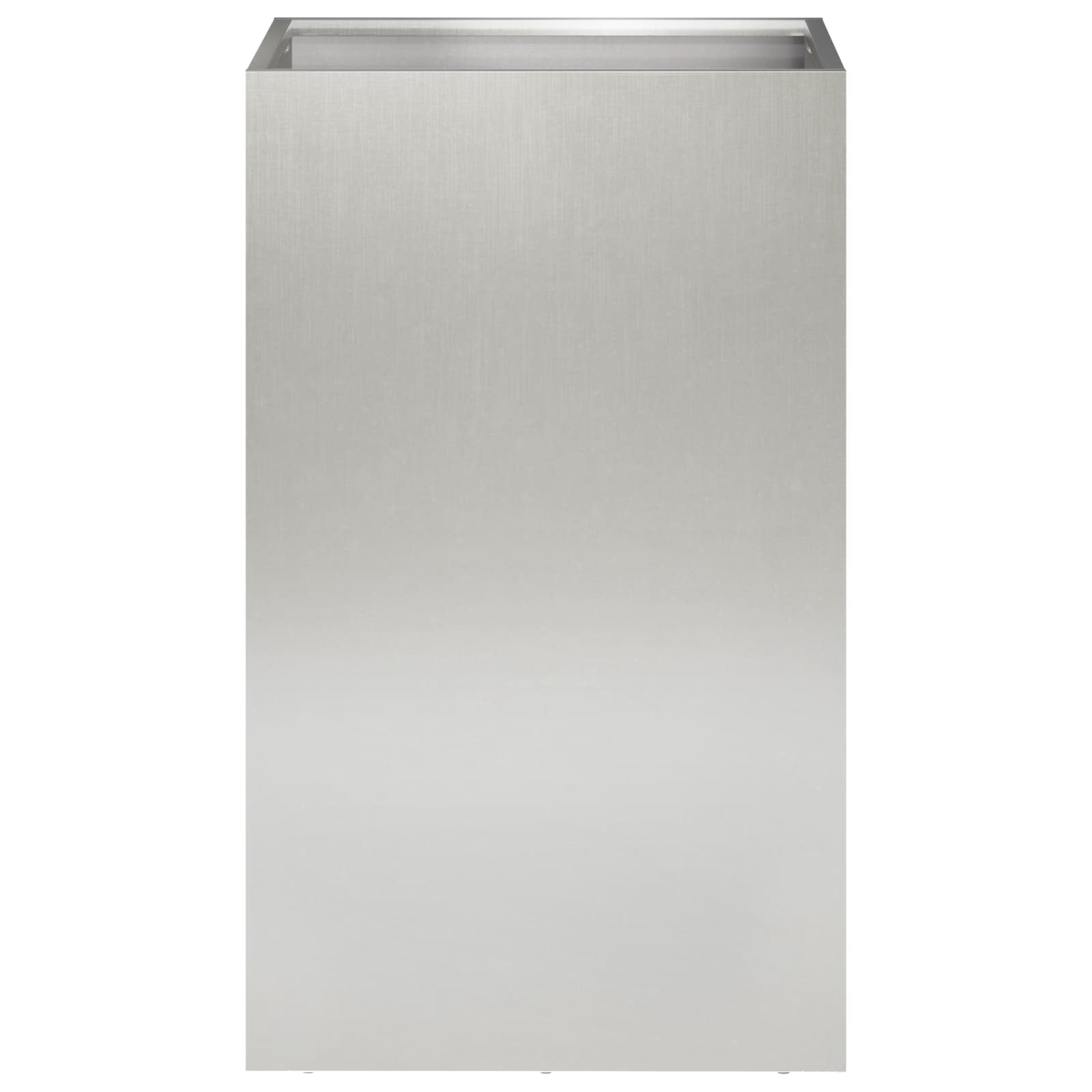 Vaso da giardino 2 pz Argento 40 x 40 x 50 cm Acciaio Inox | homemem39