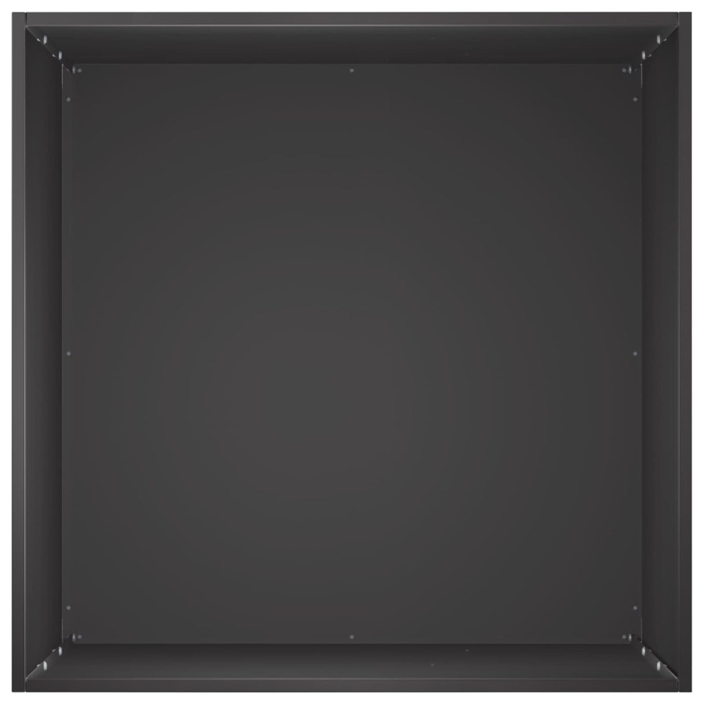 Vaso da giardino Nero 40 x 40 x 75 cm Acciaio laminato a freddo | homemem39