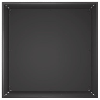 Vaso da giardino Nero 40 x 40 x 75 cm Acciaio laminato a freddo | homemem39