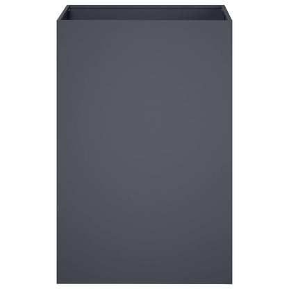 Vaso da giardino 2 pz Antracite 50 x 50 x 75 cm | homemem39