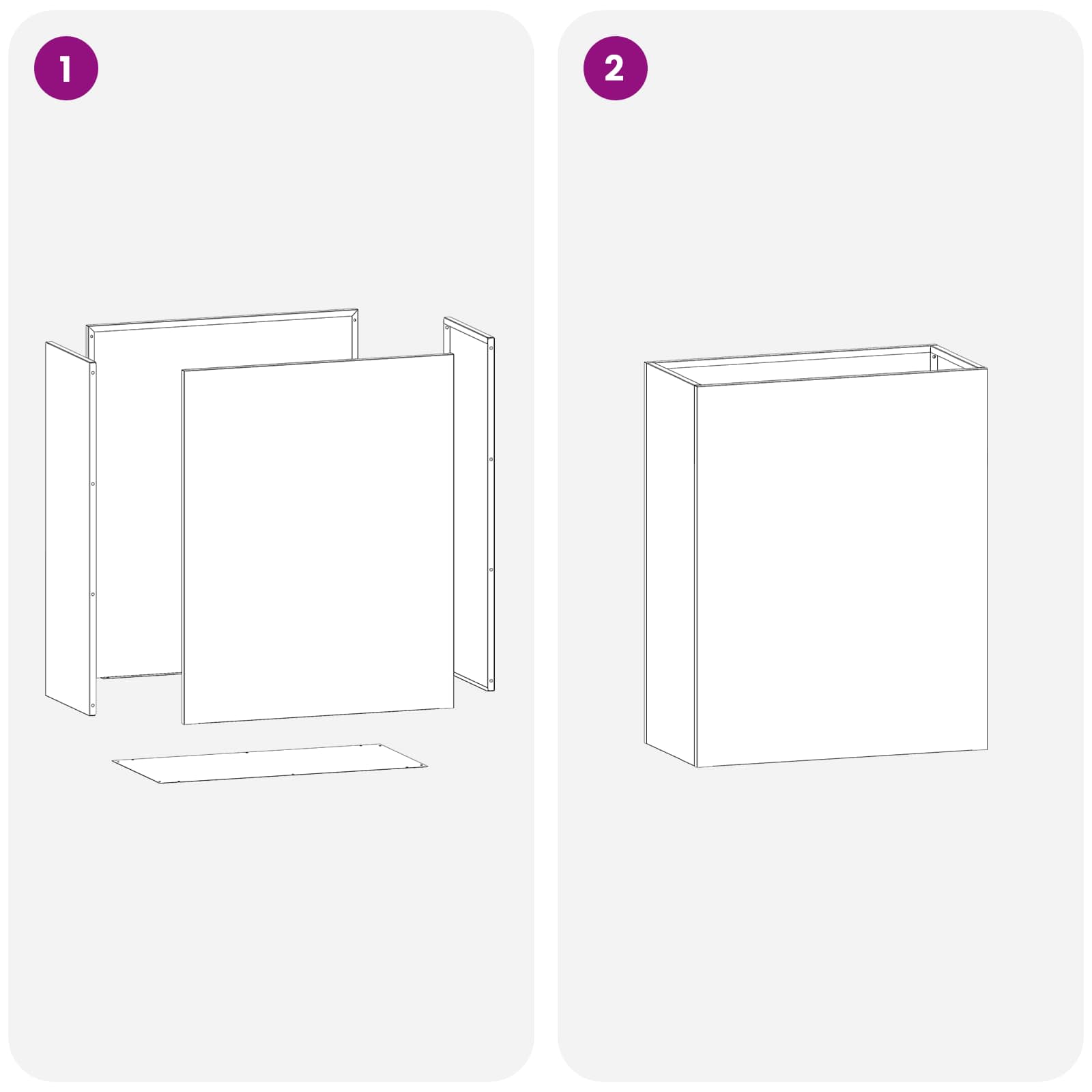 Vaso da giardino 2 pz Antracite 40 x 20 x 40 cm | homemem39