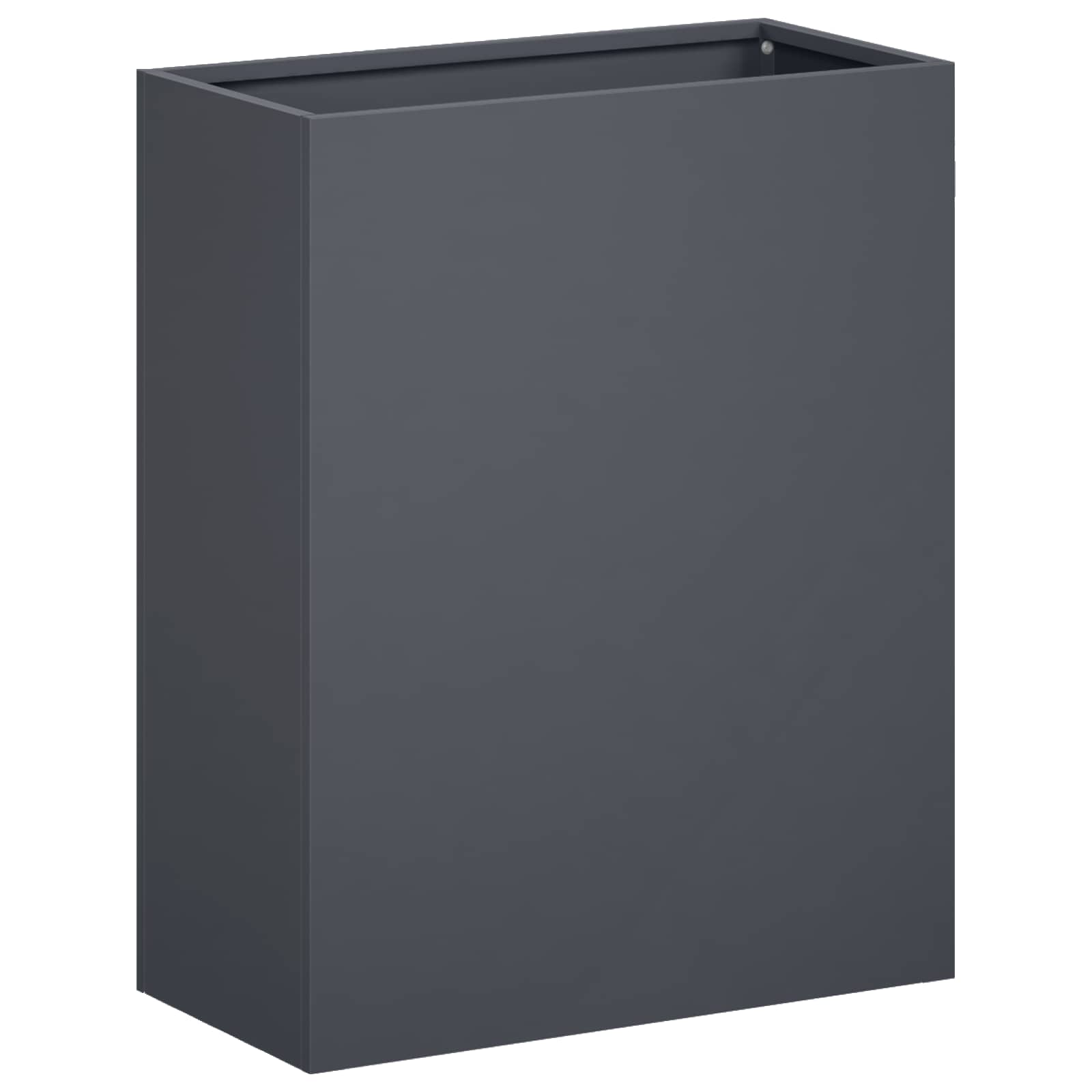 Vaso da giardino 2 pz Antracite 40 x 20 x 40 cm | homemem39