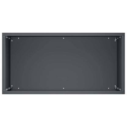 Vaso da giardino 2 pz Antracite 40 x 20 x 40 cm | homemem39