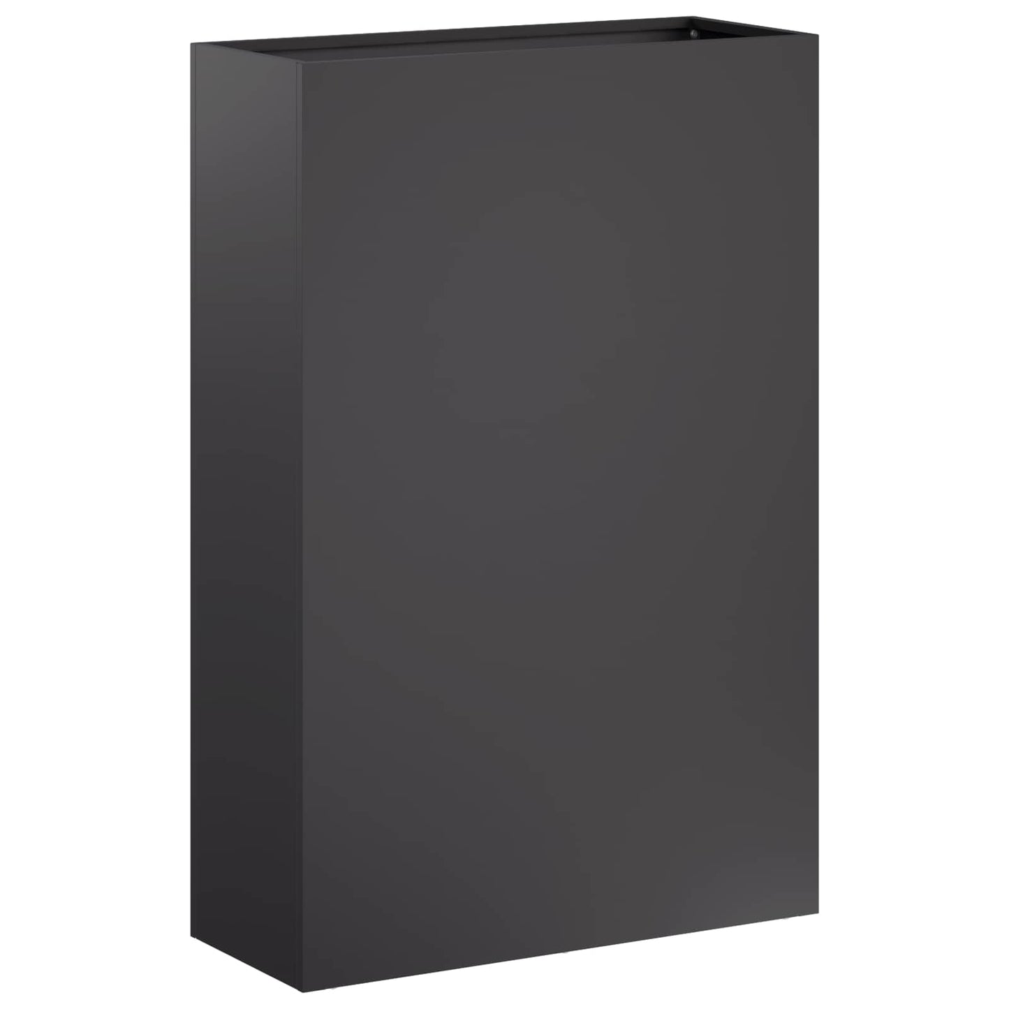 Vaso da giardino 2 pz Nero 40 x 20 x 75 cm