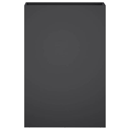 Vaso da giardino 2 pz Nero 40 x 20 x 75 cm | homemem39
