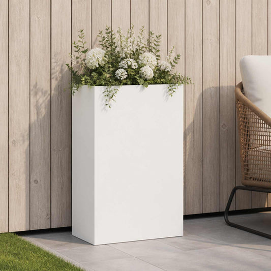 Vaso da giardino Bianco 40 x 20 x 75 cm | homemem39
