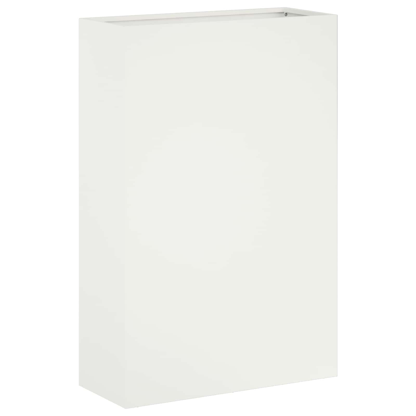Vaso da giardino 2 pz Bianco 40 x 20 x 75 cm | homemem39