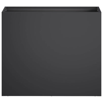 Vaso da giardino Nero 50 x 20 x 40 cm Acciaio laminato a freddo | homemem39