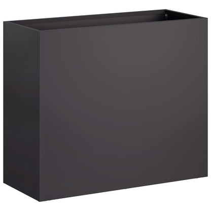 Vaso da giardino 2 pz Nero 50 x 20 x 40 cm | homemem39