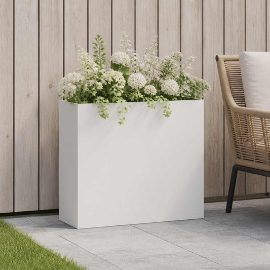 Vaso da giardino Bianco 50 x 20 x 40 cm | homemem39