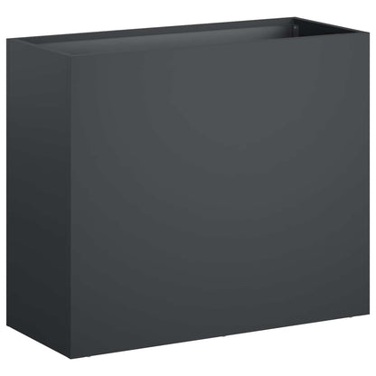 Vaso da giardino 2 pz Antracite 50 x 20 x 40 cm