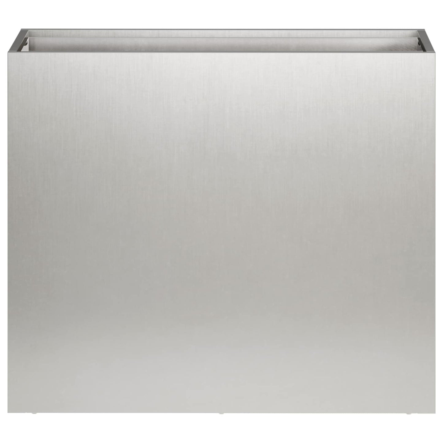 Vaso da giardino Argento 50 x 20 x 40 cm Acciaio Inox | homemem39