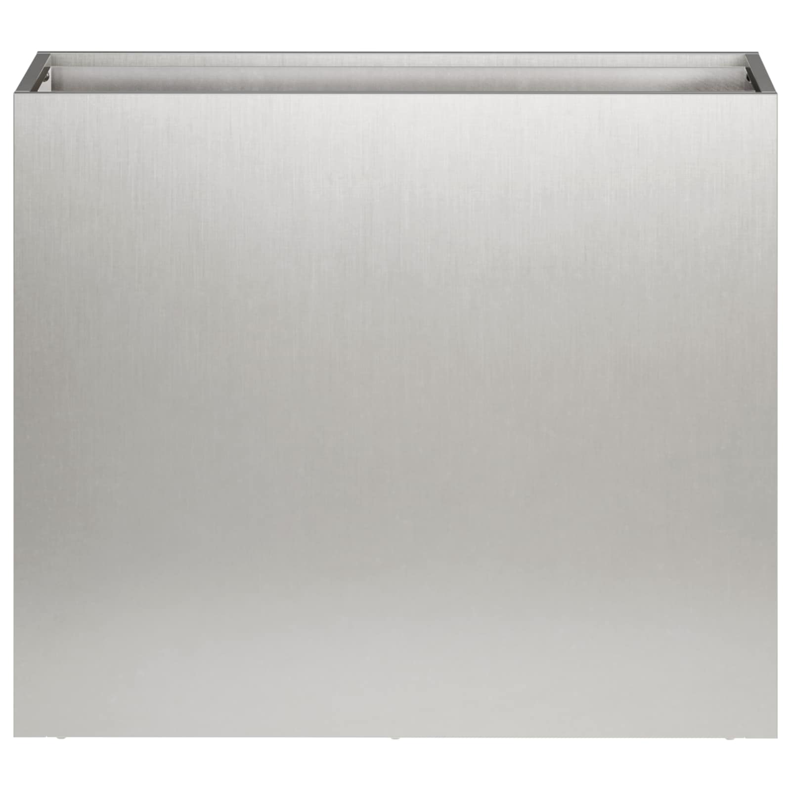 Vaso da giardino Argento 50 x 20 x 40 cm Acciaio Inox | homemem39