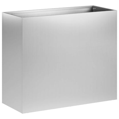 Vaso da giardino Argento 50 x 20 x 40 cm Acciaio zincato | homemem39