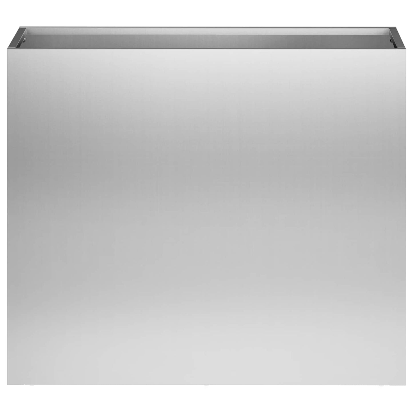 Vaso da giardino 2 pz Argento 50 x 20 x 40 cm Acciaio zincato | homemem39