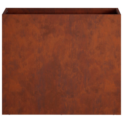 Vaso da giardino 2 pz Ruggine 50 x 20 x 40 cm Acciaio Corten