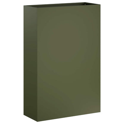 Vaso da giardino 2 pz Verde Oliva 50 x 20 x 75 cm | homemem39