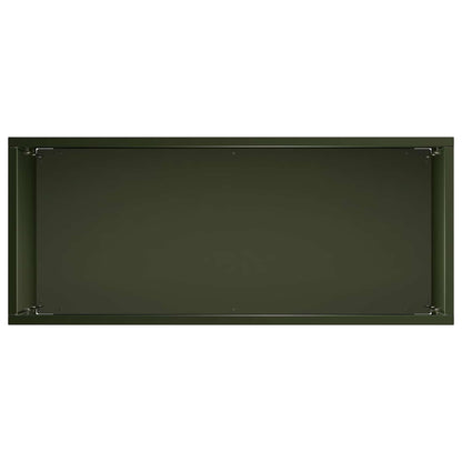 Vaso da giardino 2 pz Verde Oliva 50 x 20 x 75 cm | homemem39