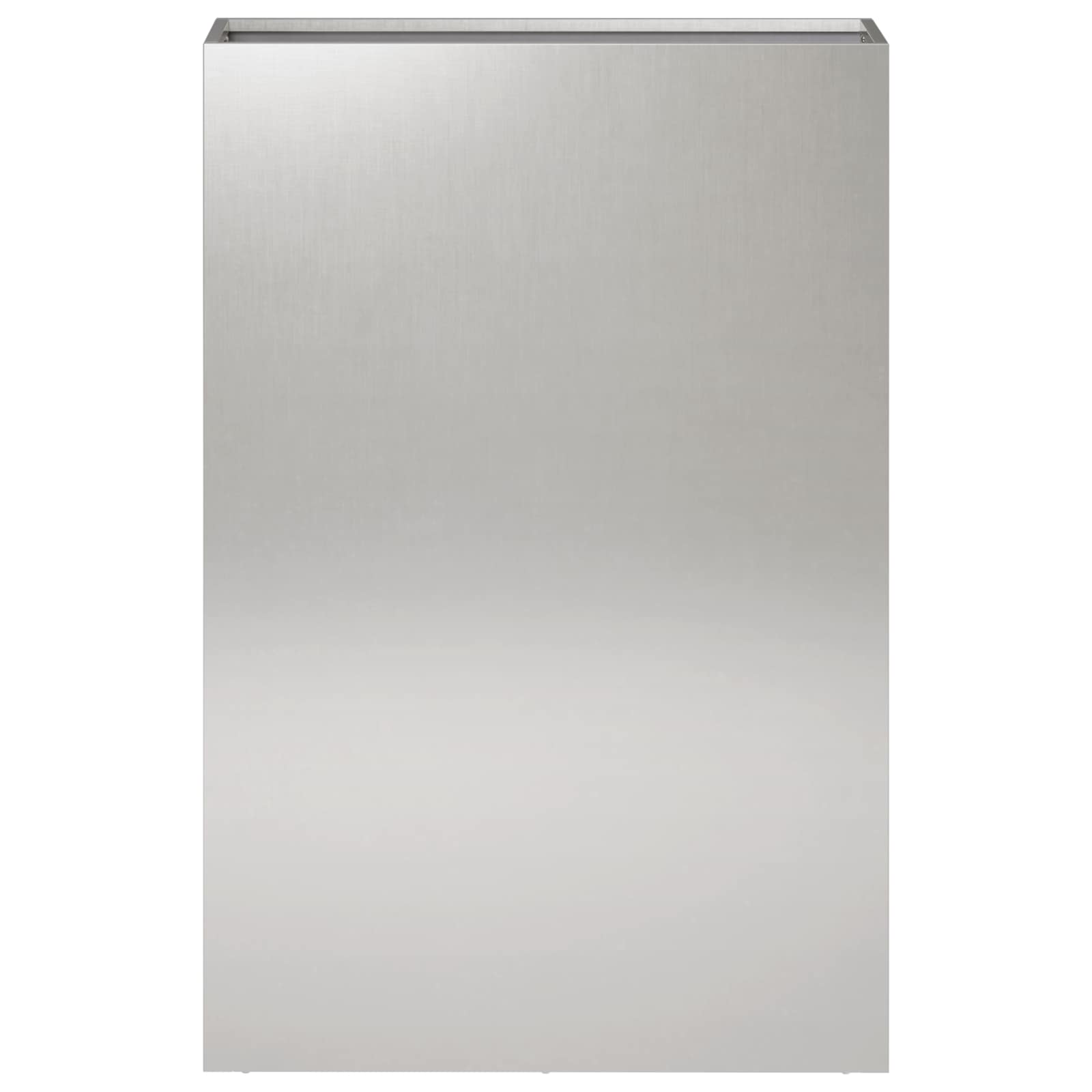 Vaso da giardino 2 pz Argento 50 x 20 x 75 cm Acciaio Inox | homemem39
