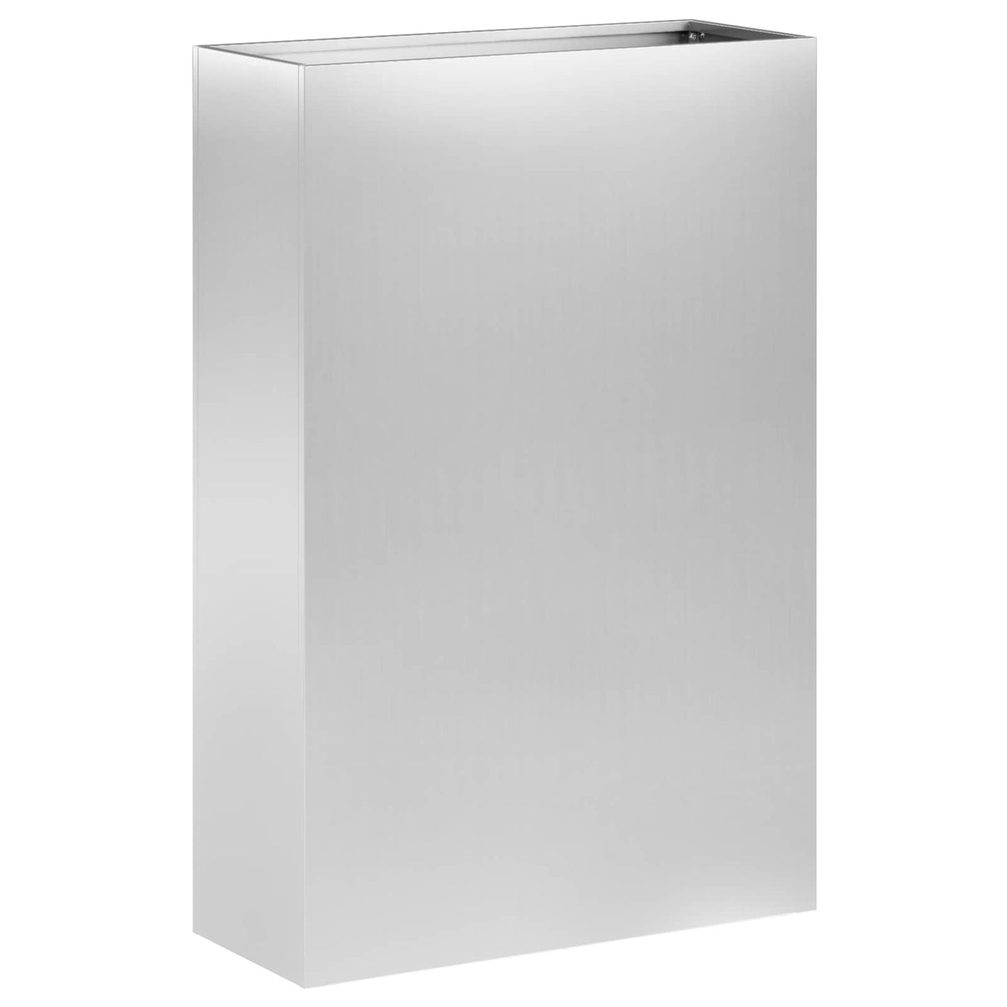Vaso da giardino Argento 50 x 20 x 75 cm Acciaio zincato | homemem39