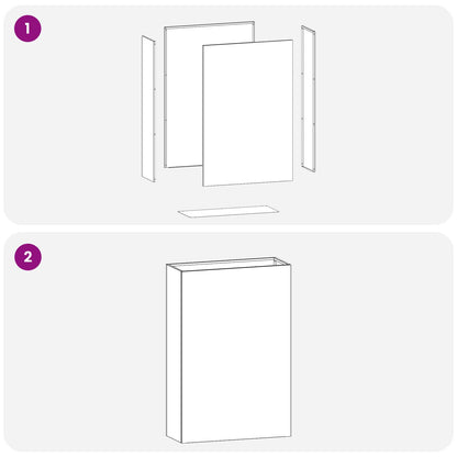 Vaso da giardino Ruggine 50 x 20 x 75 cm Acciaio Corten | homemem39