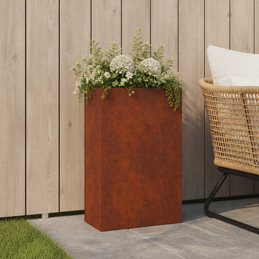 Vaso da giardino Ruggine 50 x 20 x 75 cm Acciaio Corten | homemem39