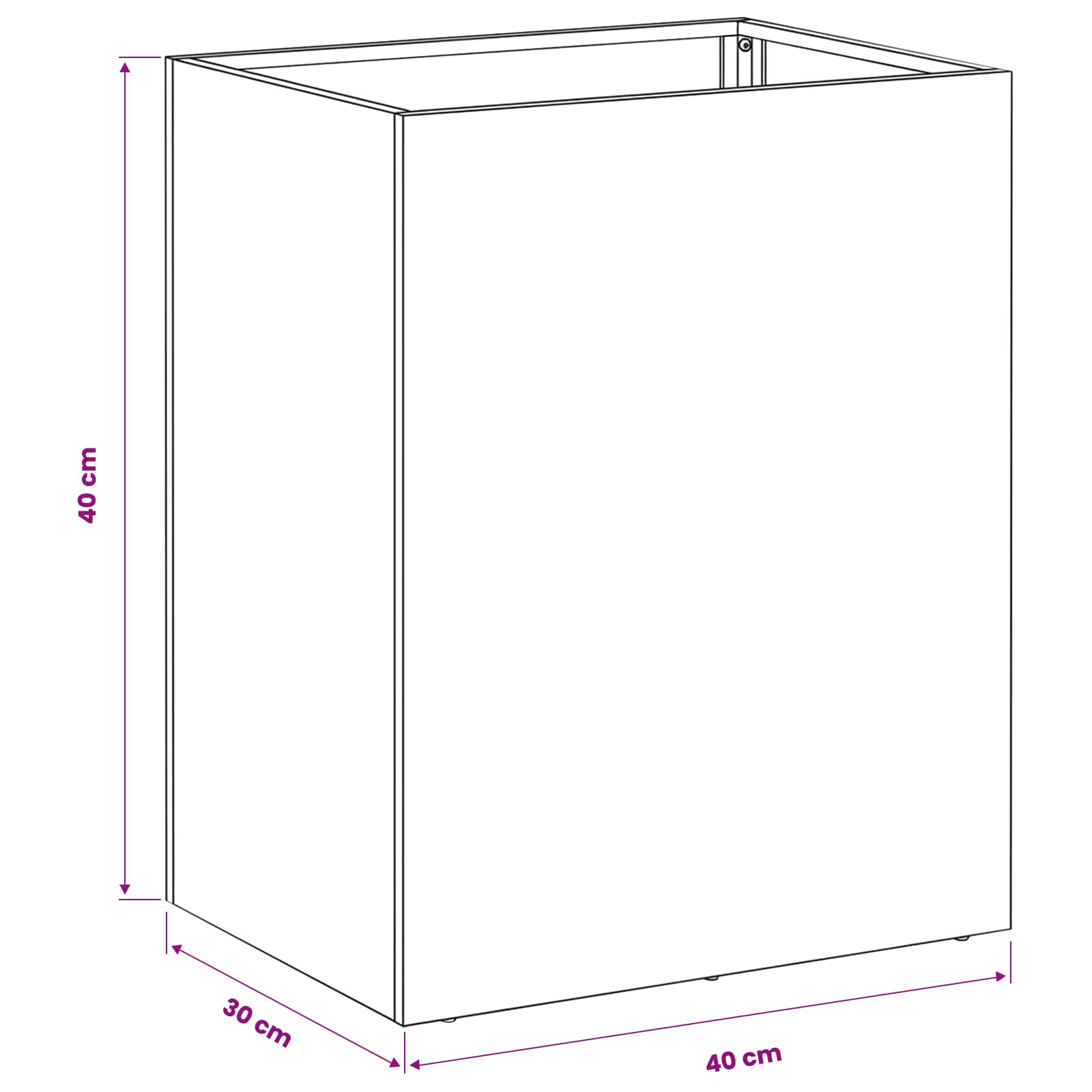 Vaso da giardino 2 pz Verde Oliva 40 x 30 x 40 cm | homemem39