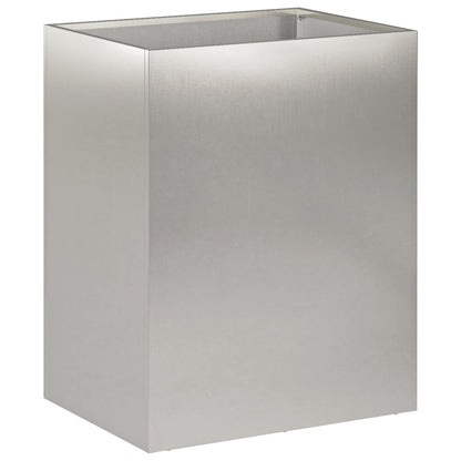 Vaso da giardino Argento 40 x 30 x 40 cm Acciaio Inox