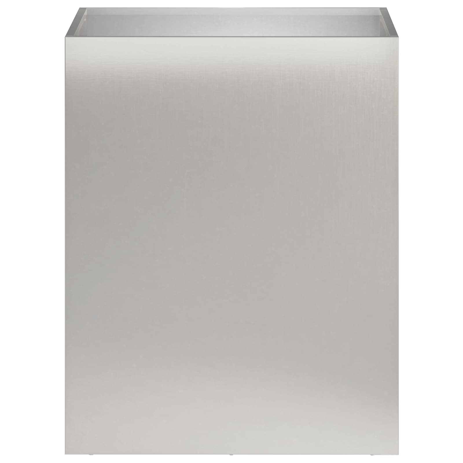 Vaso da giardino Argento 40 x 30 x 40 cm Acciaio Inox | homemem39