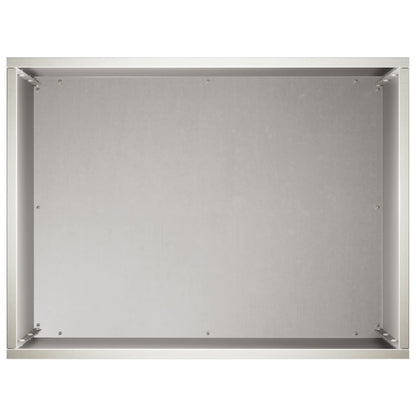 Vaso da giardino Argento 40 x 30 x 40 cm Acciaio Inox | homemem39