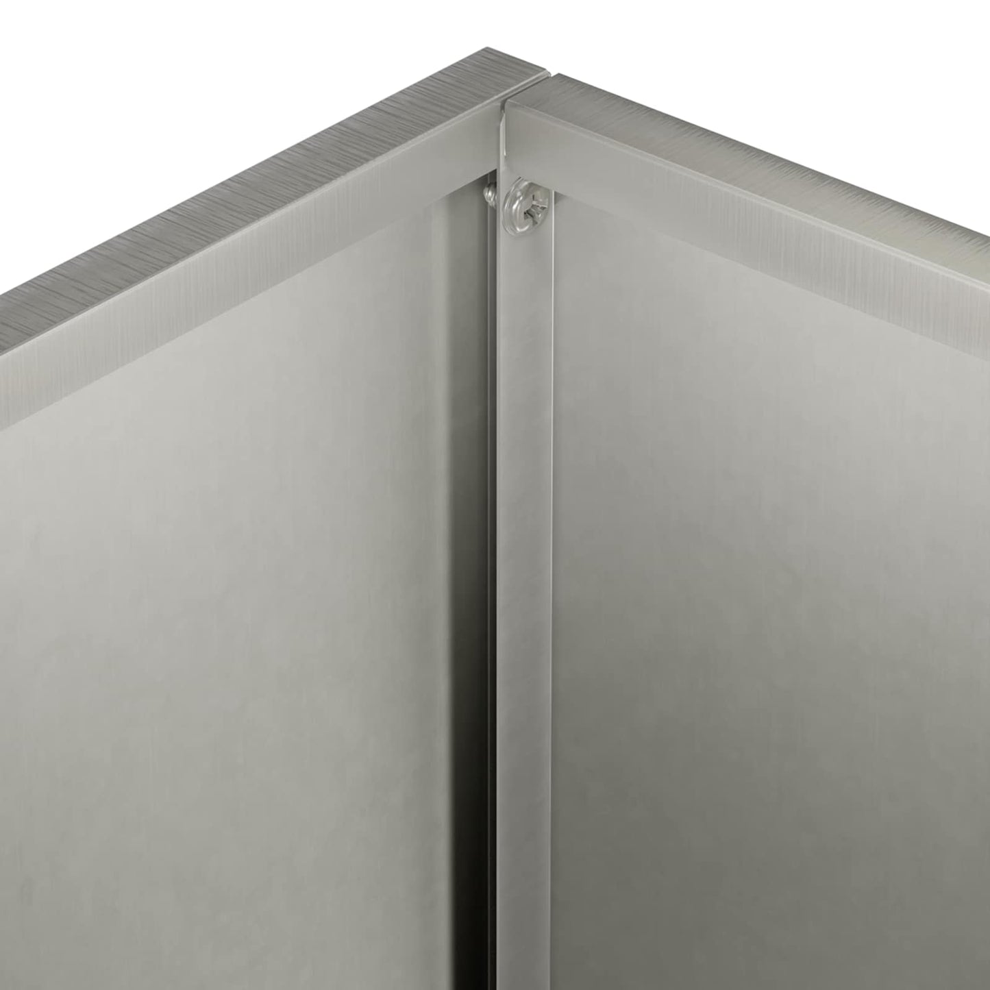 Vaso da giardino 2 pz Argento 40 x 30 x 40 cm Acciaio Inox | homemem39