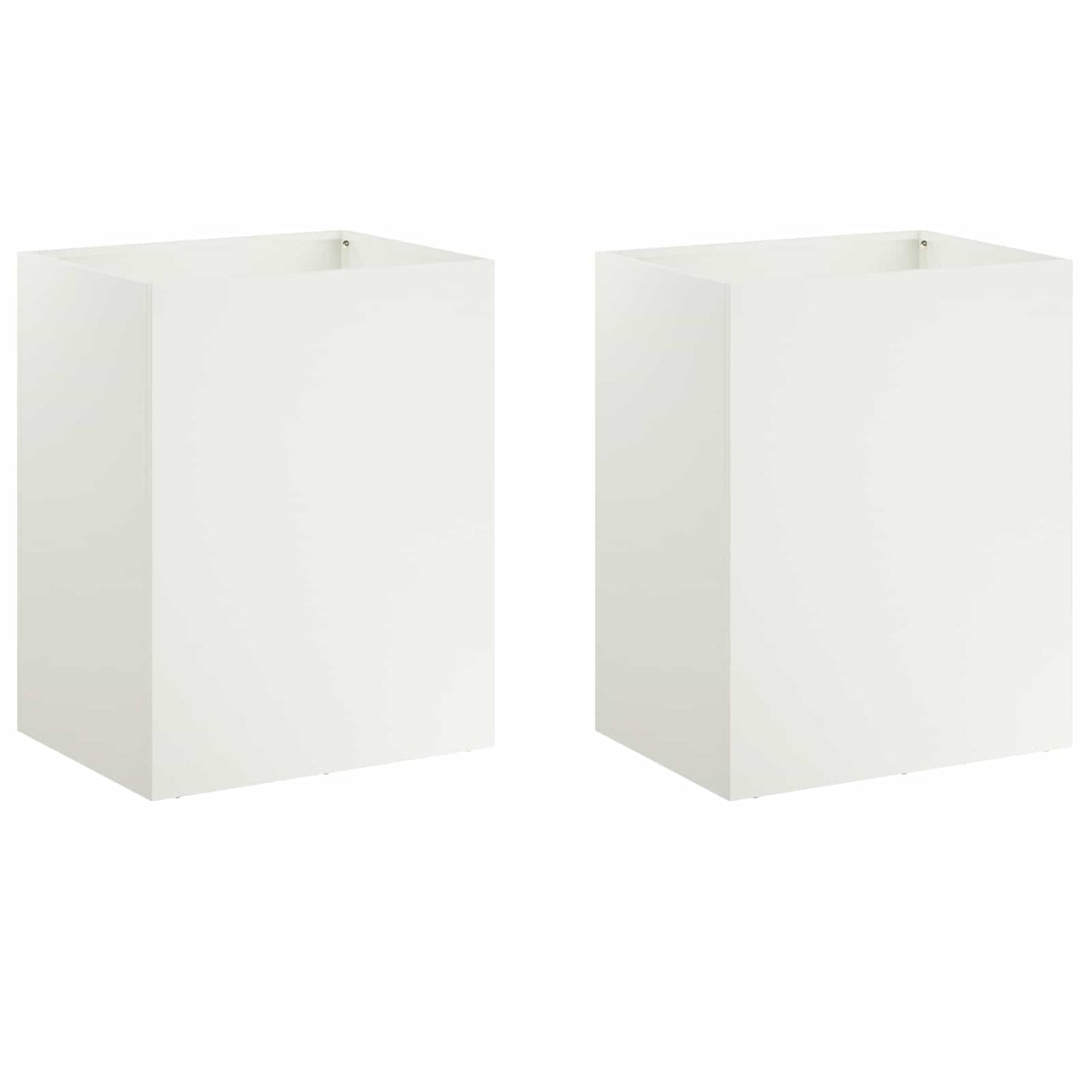 Vaso da giardino 2 pz Bianco 40 x 30 x 50 cm | homemem39