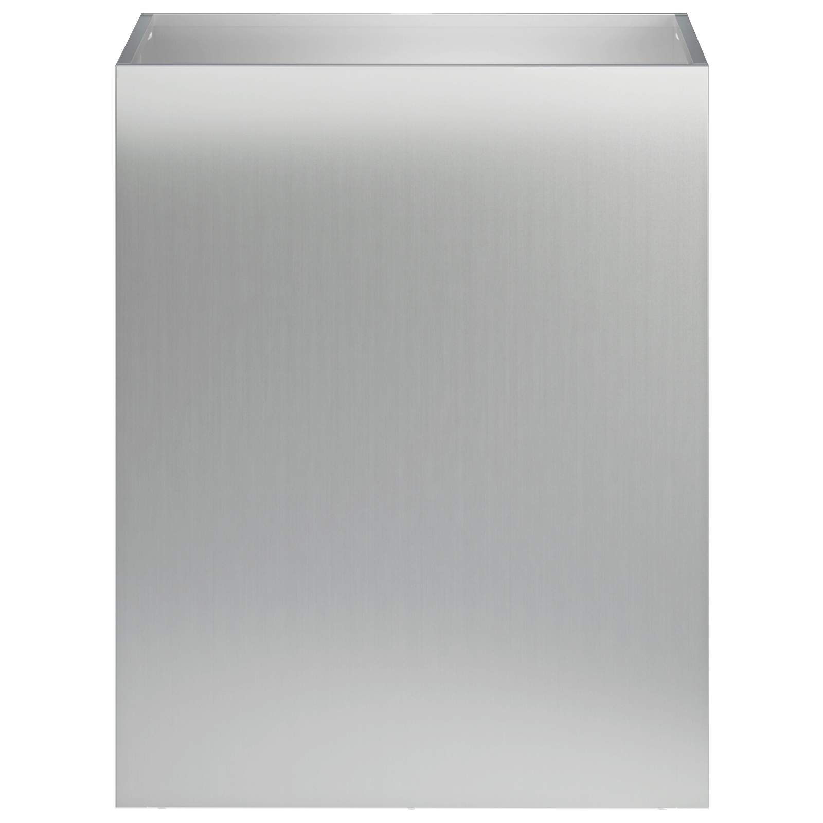 Vaso da giardino 2 pz Argento 40 x 30 x 50 cm Acciaio zincato | homemem39