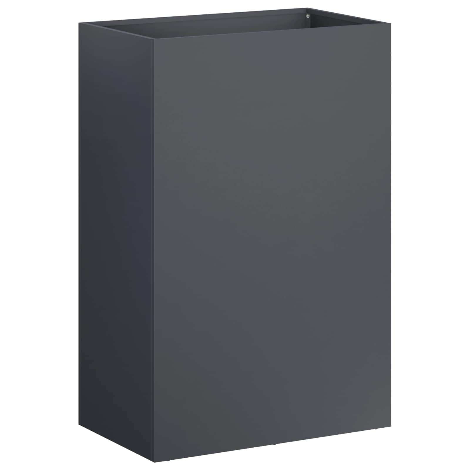 Vaso da giardino 2 pz Antracite 40 x 30 x 75 cm | homemem39