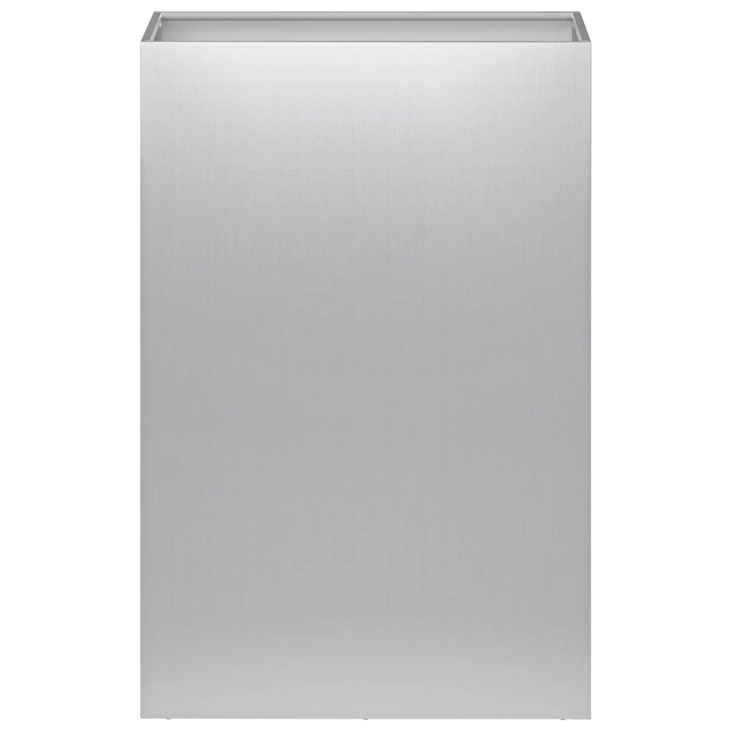 Vaso da giardino Argento 40 x 30 x 75 cm Acciaio zincato