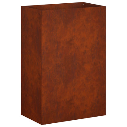 Vaso da giardino Ruggine 40 x 30 x 75 cm Acciaio Corten