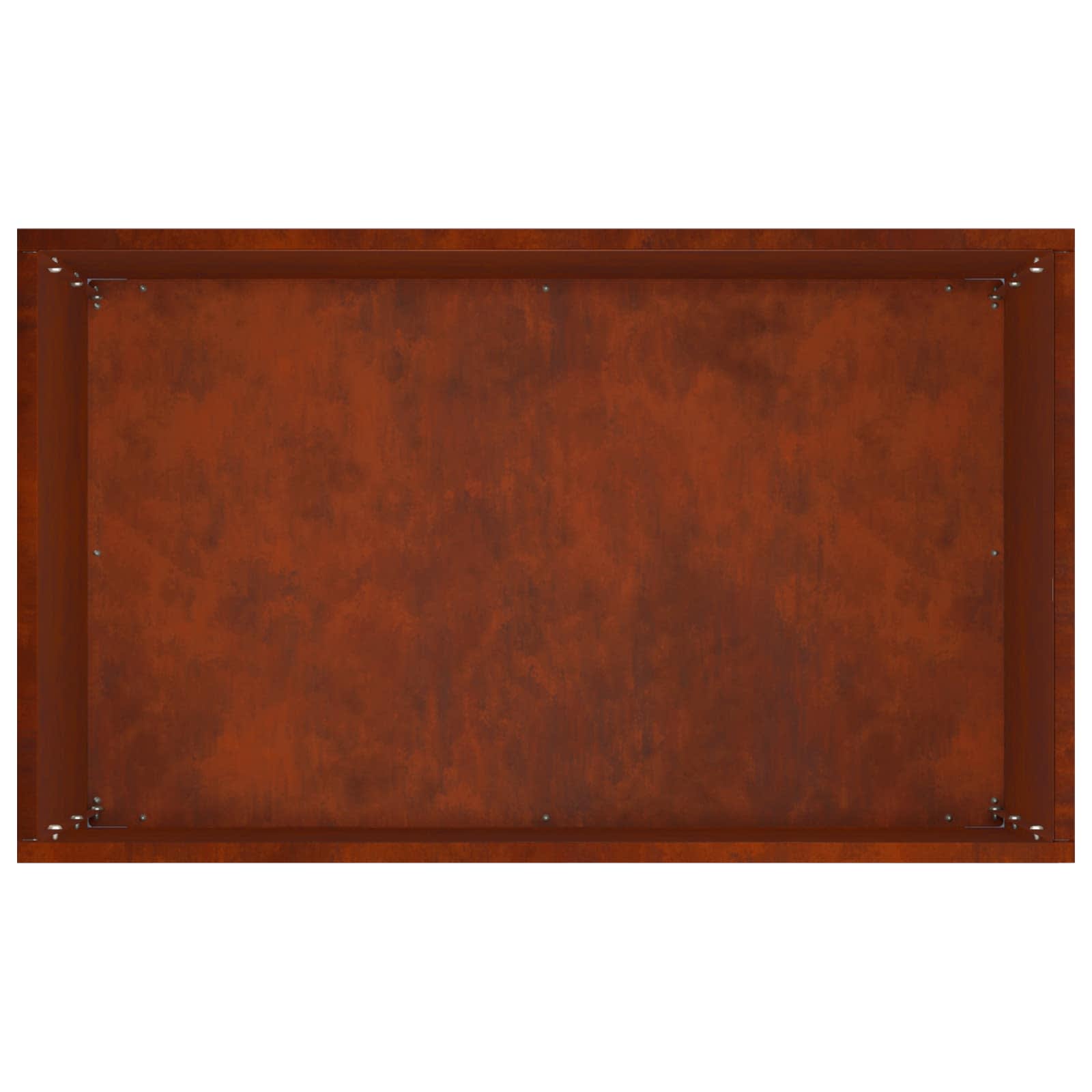 Vaso da giardino 2 pz Ruggine 40 x 30 x 75 cm Acciaio Corten | homemem39