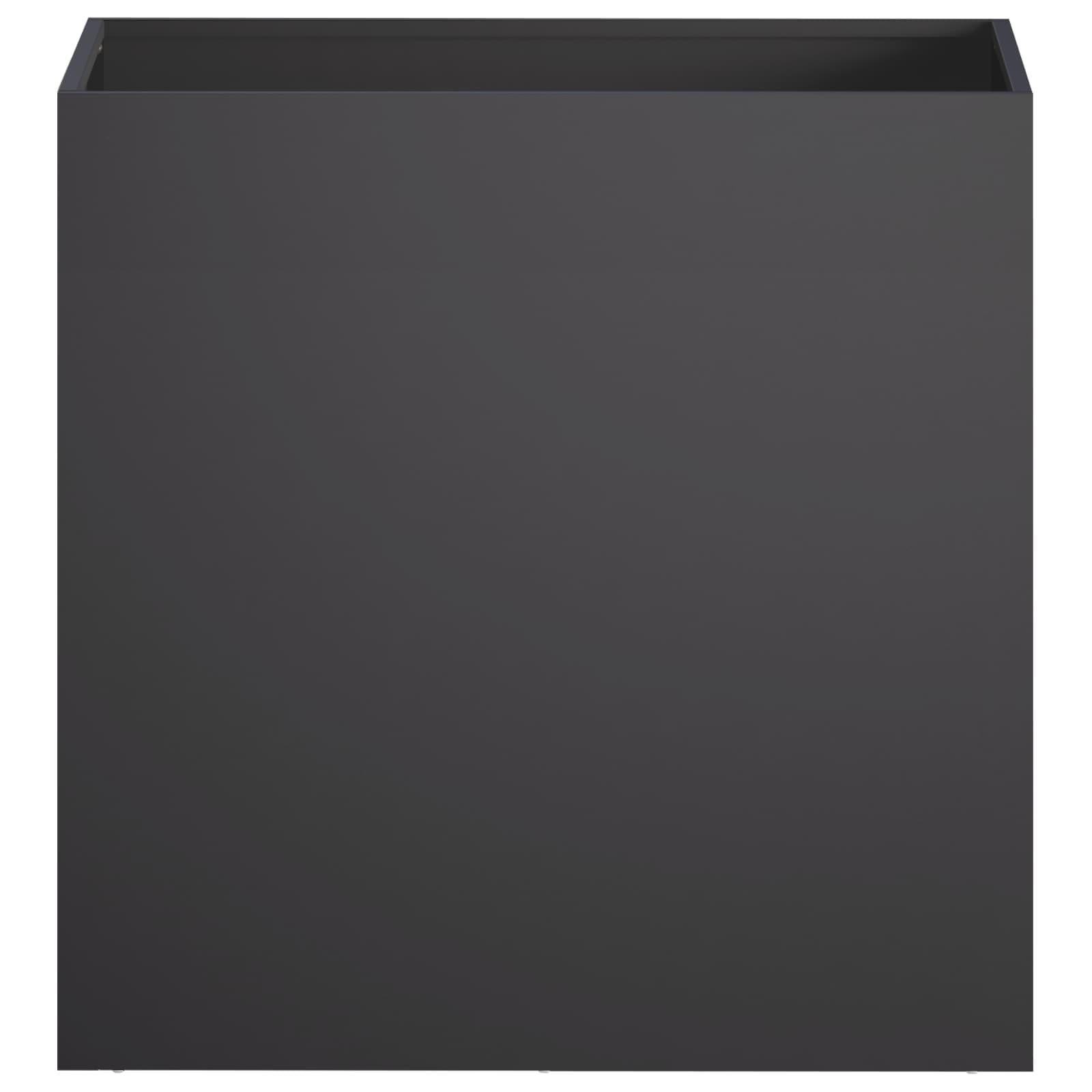 Vaso da giardino 2 pz Nero 50 x 30 x 40 cm | homemem39