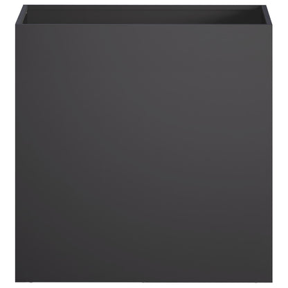 Vaso da giardino 2 pz Nero 50 x 30 x 40 cm | homemem39