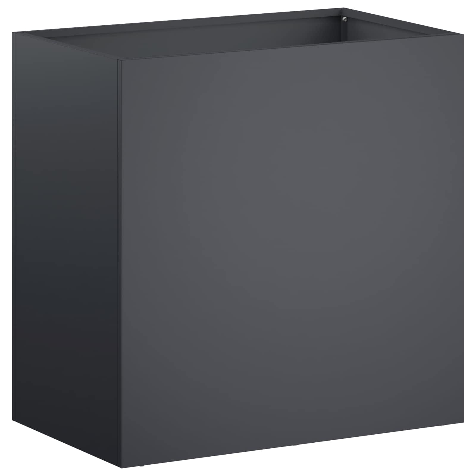 Vaso da giardino 2 pz Antracite 50 x 30 x 40 cm | homemem39