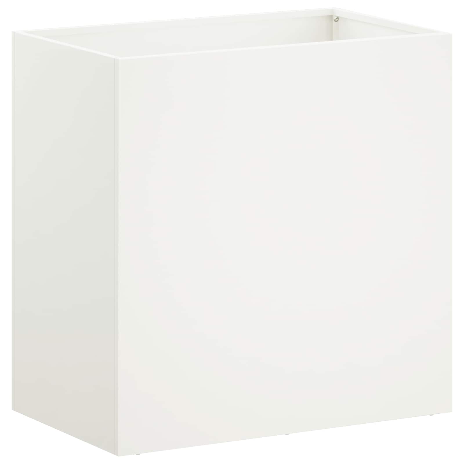 Vaso da giardino Bianco 50 x 30 x 50 cm | homemem39