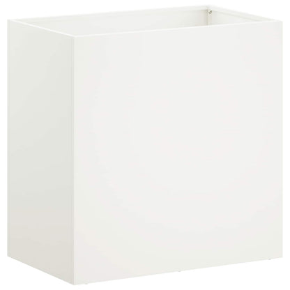 Vaso da giardino Bianco 50 x 30 x 50 cm | homemem39