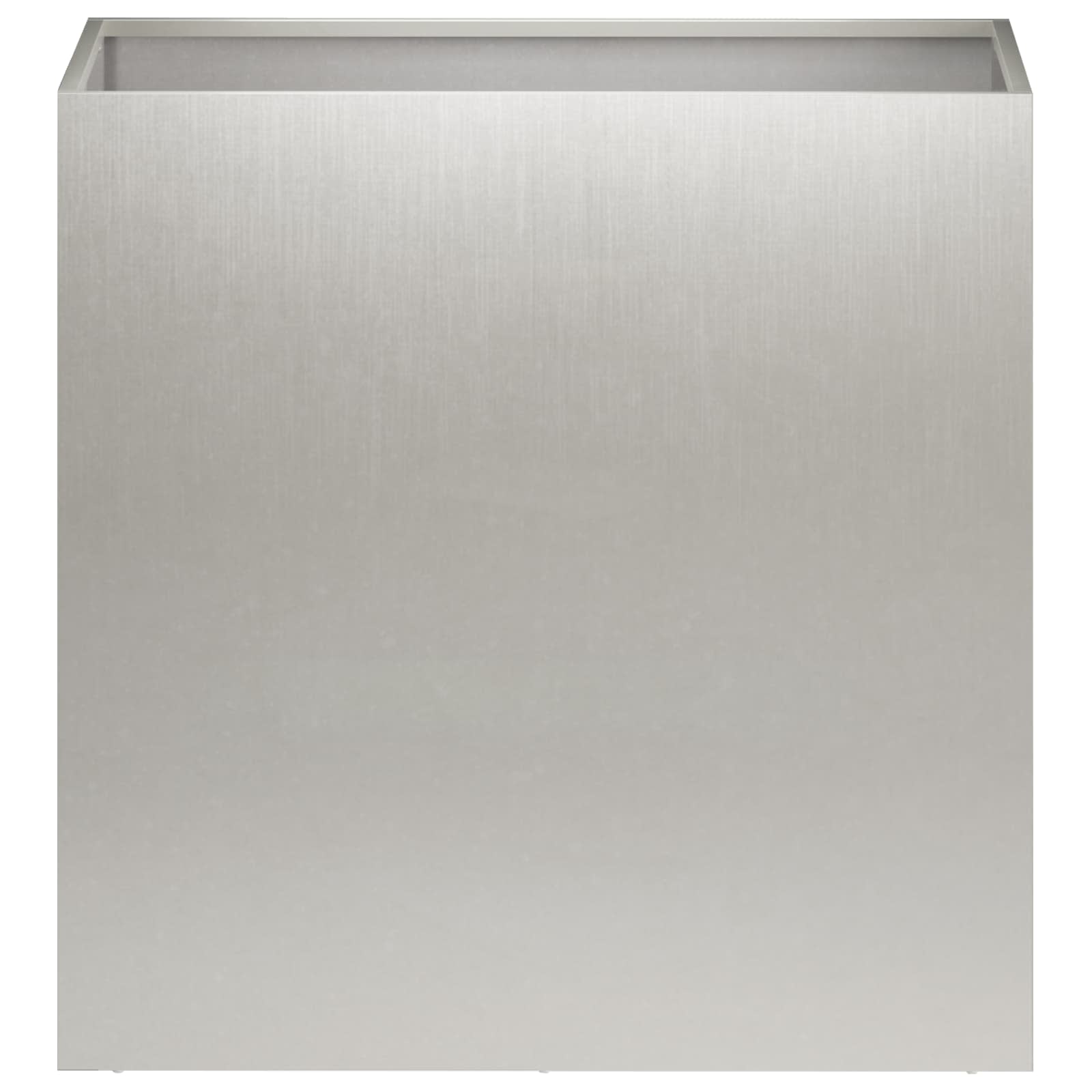 Vaso da giardino Argento 50 x 30 x 50 cm Acciaio Inox | homemem39